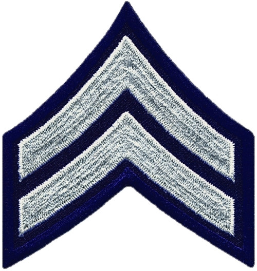 CPL Chevrons, White/Midnight, 3" Wide, Pairs