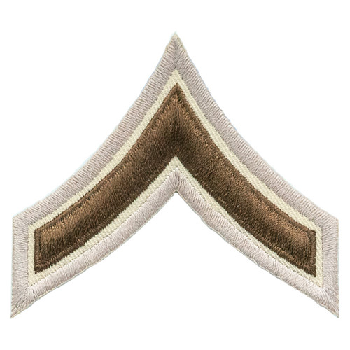 PFC Chevrons, Brown/Beige, 3" Wide, Pairs