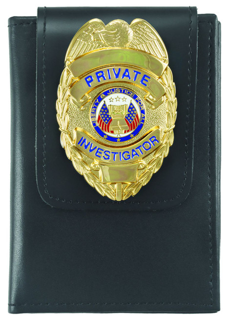 Deluxe Double ID Case with Universal Badge Holder