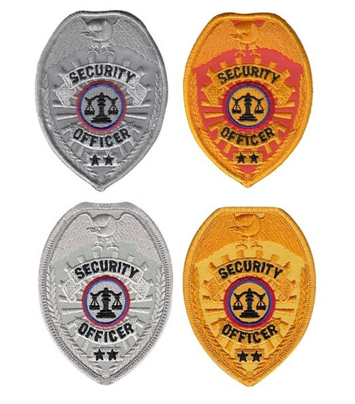 SECURITY OFFICER Badge Patch, 2-1/2x3-1/2"