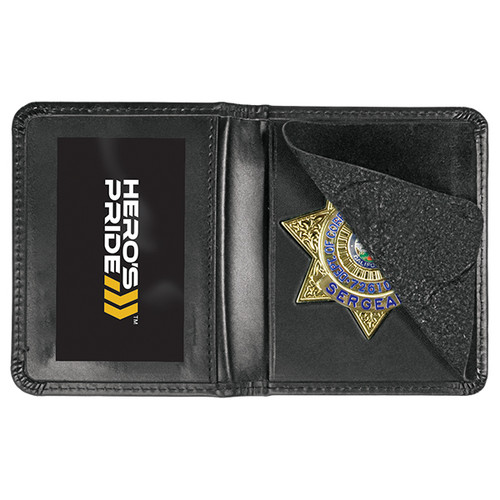 Deluxe Compact Bi-Fold ID Case with Recessed Badge Cutout
