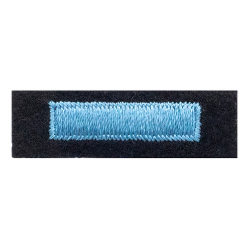 Service Bars - Continuous, Felt, Lt Blue/Navy, 1x1/4" Bar