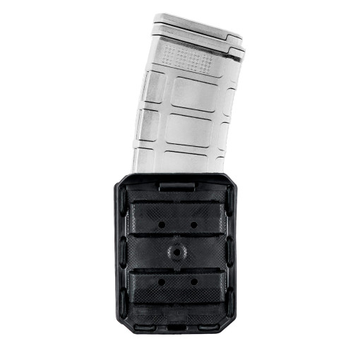 Flex Duty AR-15 2-mag holder for two 5.56 rifle magazines, rubber-coated polymer