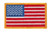 U.S. Flag Patch, Dark Gold, 3-3/8x2"