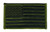 U.S. Flag Patch, O.D./Black, 3-3/8x2"