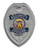 SECURITY OFFICER Badge Patch, Silver/Navy, 2-1/2x3-1/2"