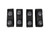 Ballistic Standard Belt Keepers, 7/8", Fits: 2.25"W Duty Belt, Black, Black Snaps