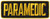 PARAMEDIC Back Patch, Hook, Medium Gold/Midnight, 11x4"