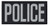 POLICE, Back Patch, Printed, Reflective, Hook w/Loop, Tactical, Silver/Midnight, 11x5-1/2"
