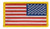 U.S. Flag Patch, Reverse, Medium Gold, 3-1/4x1-13/16"