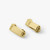 LT, Smooth, 2 Posts & Clutch Backs, Pairs, Gold Plating, Regular-1" High