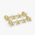 4 Stars, 2 Posts & Clutch Backs, Pairs, 5/8" High