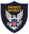 PRIVATE SECURITY OFFICER Shoulder Patch, Blue Border, 3-3/4x4-1/2"