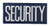 SECURITY Chest Patch, Heat Seal, White/Navy, 4x2"