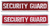SECURITY GUARD Tab Patch, 4-1/2x1"