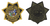 CDCR SGT Star Badge Patch, 3x3"