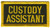 CUSTODY ASSISTANT Tab Patch (San Bernardino Sheriff)2-3/8x1-1/4"