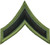 PFC Chevrons, Black/O.D., 3" Wide, Pairs