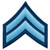 CPL Chevrons, Lt Blue/Navy, 3" Wide, Pairs