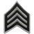 SGT Chevrons, (Chicago PD), Grey/Black FELT, 3" Wide, Pairs