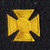 Maltese Crosses - Continuous, Felt, Med Gold/Black, 3/4" Cross