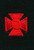 Maltese Crosses - Continuous, Felt, Red/Black, 3/4" Cross