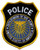 POLICE DEPT. OF DEFENSE Shoulder Patch, 100% Embroidered, 3-3/4x4-5/8"
