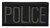 POLICE Chest Patch, O.D./Black, 4x2"