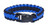 Paracord Survival Bracelet, Blue Line, Small
