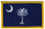 South Carolina State Flag Patch, 3-1/2x2-1/4"