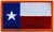 Texas State Flag Patch, 3-3/8x2" - Sew On back