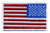 4 Pack - American Flag Embroidered Patch, White Border, sew on, 2 Forward 2 Reverse Patches
