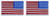 4 Pack - American Flag Embroidered Patch, White Border, sew on, 2 Forward 2 Reverse Patches