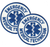 EMT Shoulder Patch, Reflective White, 3-1/2" Cir - 2 Pack