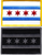 Chicago Flag Patches w/ Iron-On back 3-1/2x2-1/4”  in Full Color and Black – 2 Pack