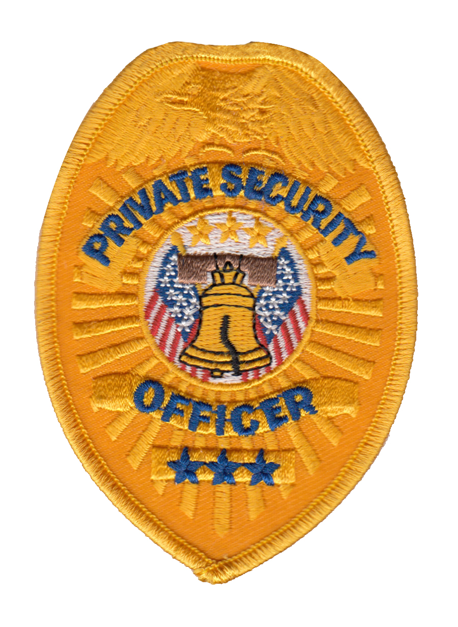 Buy PRIVATE SECURITY OFFICER Badge Patch, 2-1/2x3-1/2' - Hero's Pride  Online at Best price - CA
