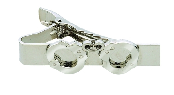 Handcuffs on Tie Bar, 2x5/16"-Hero‘s Pride