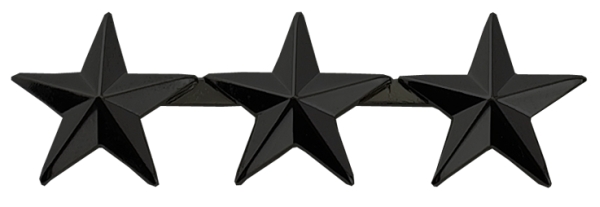 3 Stars, 2 Posts & Clutch Backs, Pairs, 1/2" High-Hero‘s Pride