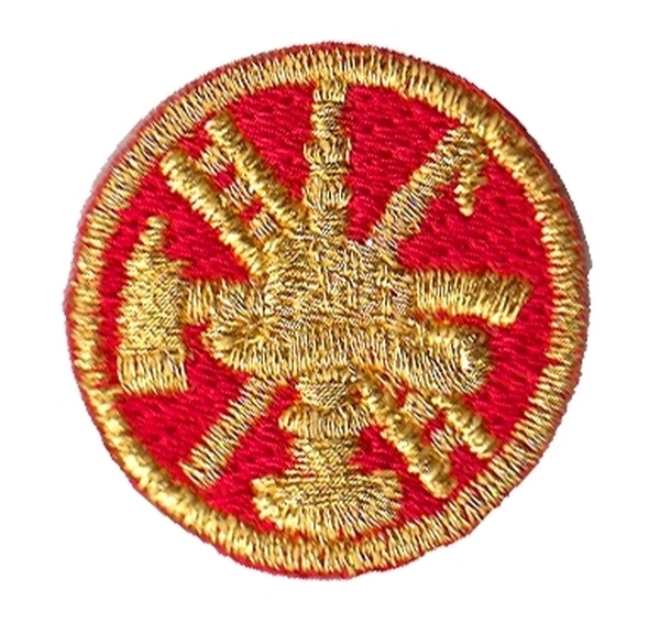Buy Fire Scramble Embroidered Collar InsigniaMet., 1' Circle Hero's