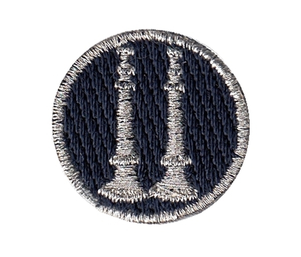 Captain, 2 Parallel Bugles, Collar Insignia, 1&#34; Circle-Hero&#8216;s Pride