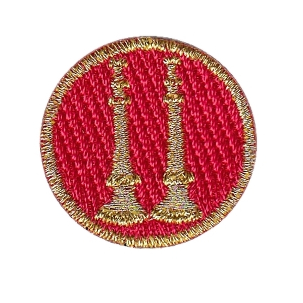 Captain, 2 Parallel Bugles, Collar Insignia, 1&#34; Circle-Hero&#8216;s Pride