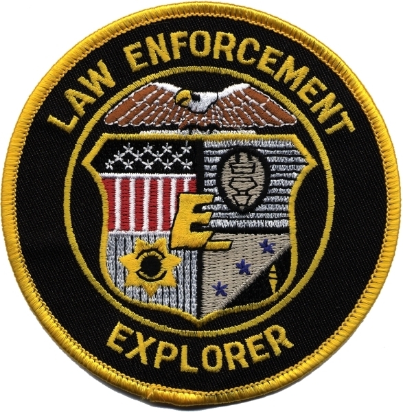 LAW ENFORCEMENT EXPLORER Shoulder Patch, 4&#34; Circle-Hero&#8216;s Pride