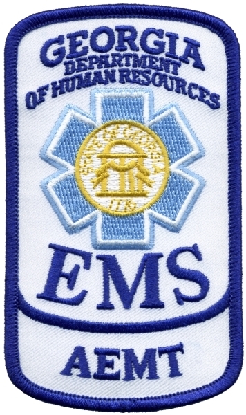 GEORGIA EMS Shoulder Patch, 2-5/8x4-1/2"-Hero‘s Pride