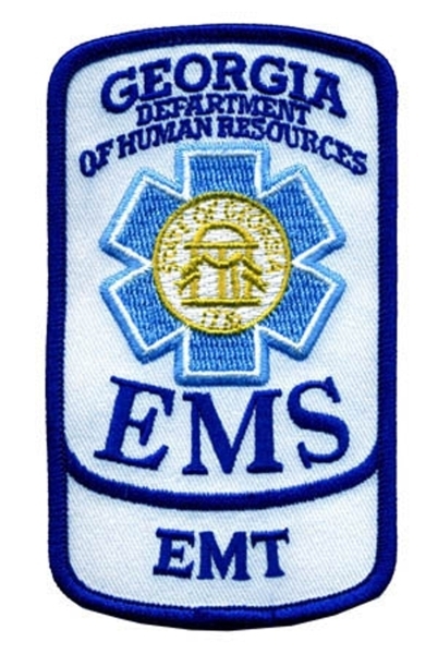 GEORGIA EMS Shoulder Patch, 2-5/8x4-1/2"-HP