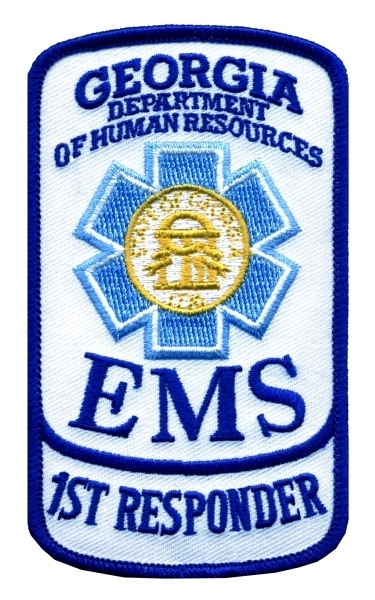 GEORGIA EMS Shoulder Patch, 2-5/8x4-1/2"-Hero‘s Pride