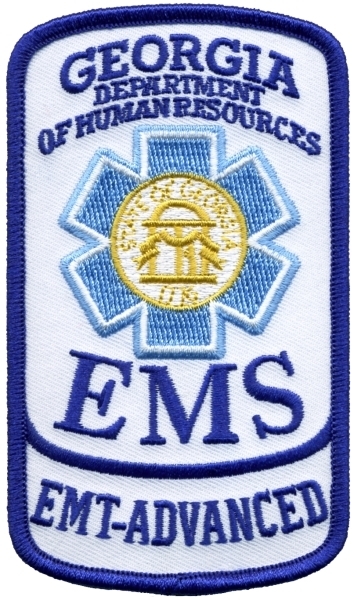 GEORGIA EMS Shoulder Patch, 2-5/8x4-1/2"-HP
