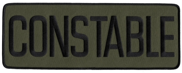 CONSTABLE Back Patch, Black/O.D., 11x4&#34;-Hero&#8216;s Pride