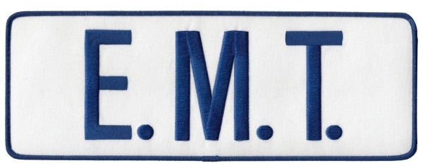 E.M.T. Back Patch; Hook; Royal Blue/White-HP