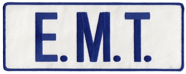 E.M.T. Back Patch; Reflective; Hook; Royal/Reflective White-