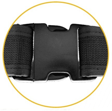 Ballistic Dual Release Belt Buckle, 2.5 x 2.5&#34;-HP